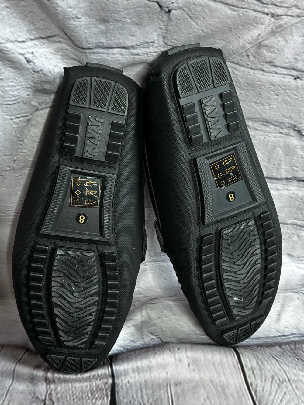 Tahari Jester Men’s Black Faux Leather Driving Moc Loafer Slip-On Shoe Sz 8 GUC - Picture 9 of 10